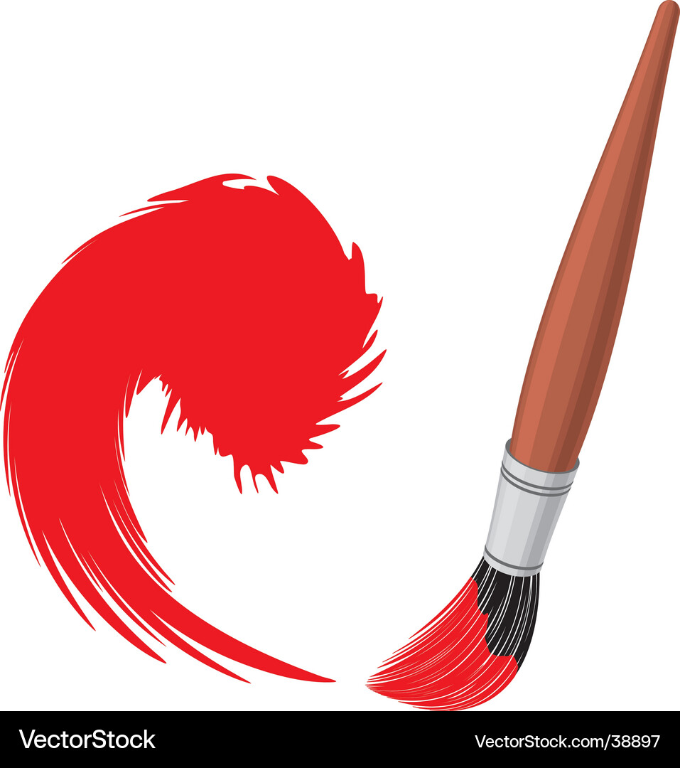 Paintbrush Strokes Vector Image