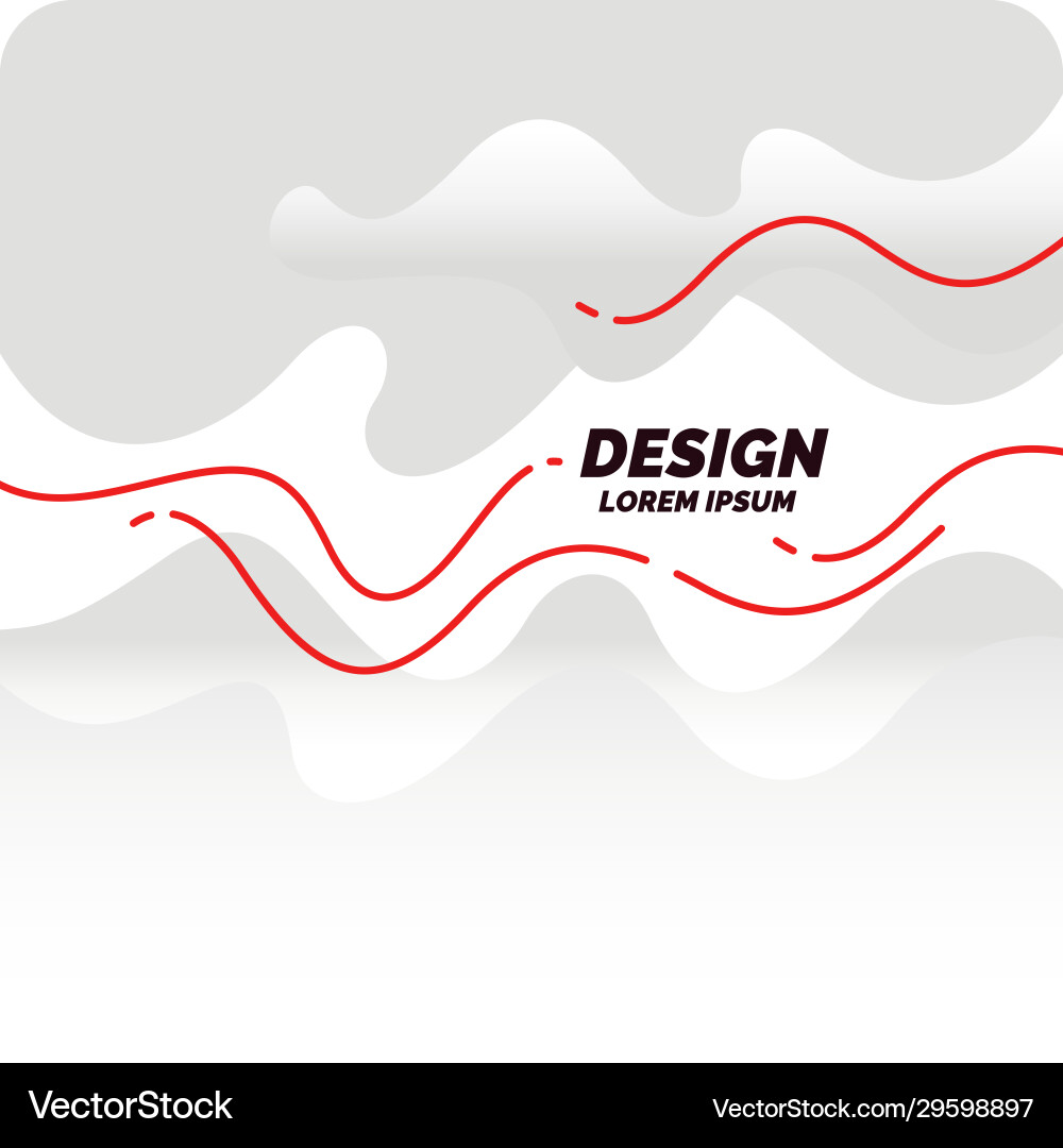 Poster with dynamic waves Poster with dynamic waves vector image