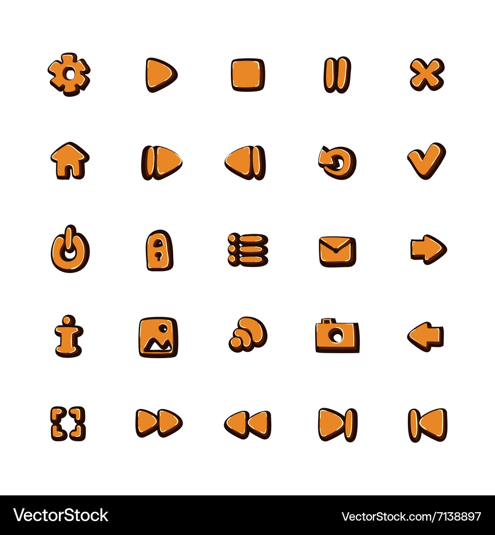 Set of web icons Vector Image