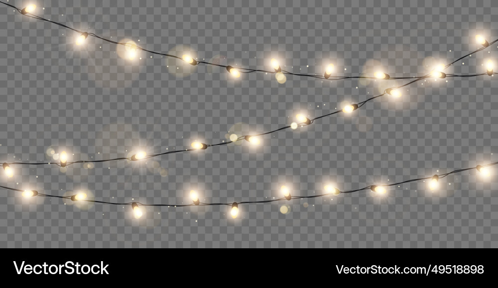 Glänzende Weihnachten Lichter Urlaub leuchtende Girlande Glänzende Weihnachten Lichter Urlaub leuchtende Girlande vektorbild