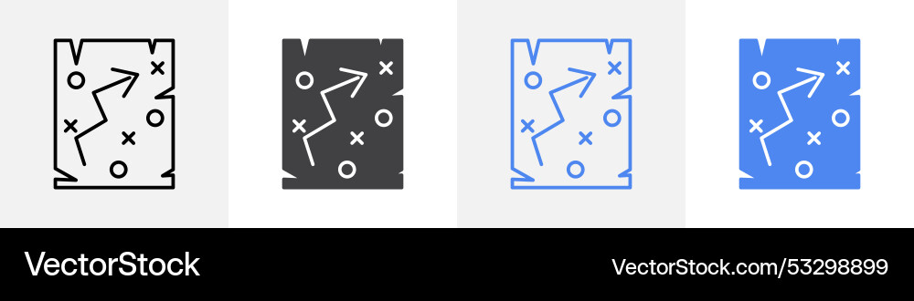 Plan icon set use for web ui or app vector image