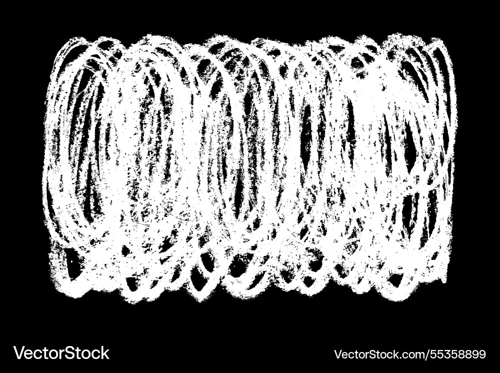 Scribble hand drawn in chalk on black background Scribble hand drawn in chalk on black background Vector Image