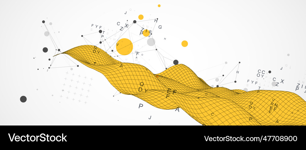 Abstract wave is made in a frame style template Abstract wave is made in a frame style template vector image