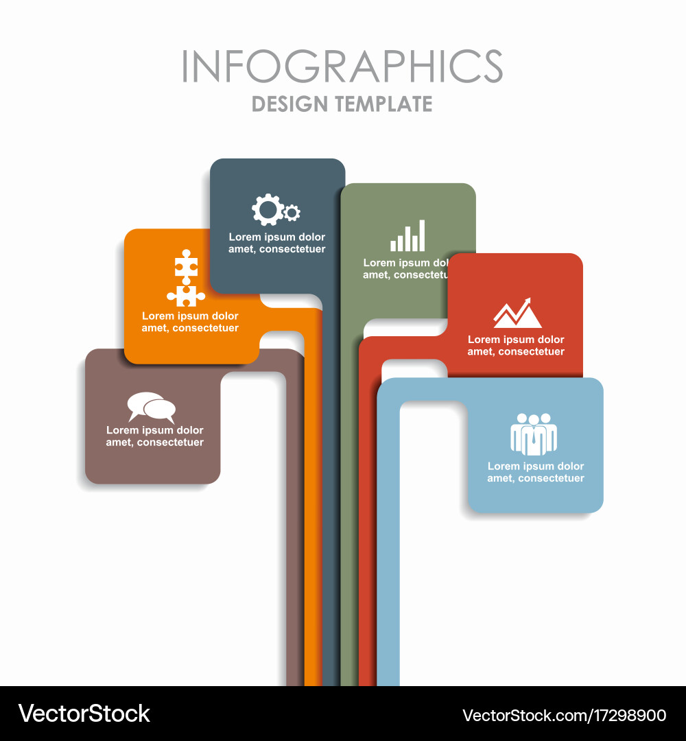 Infographic template can be used for workflow vector image