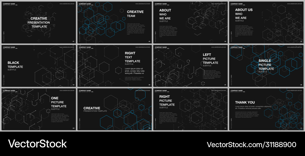Presentation design templates multipurpose vector image