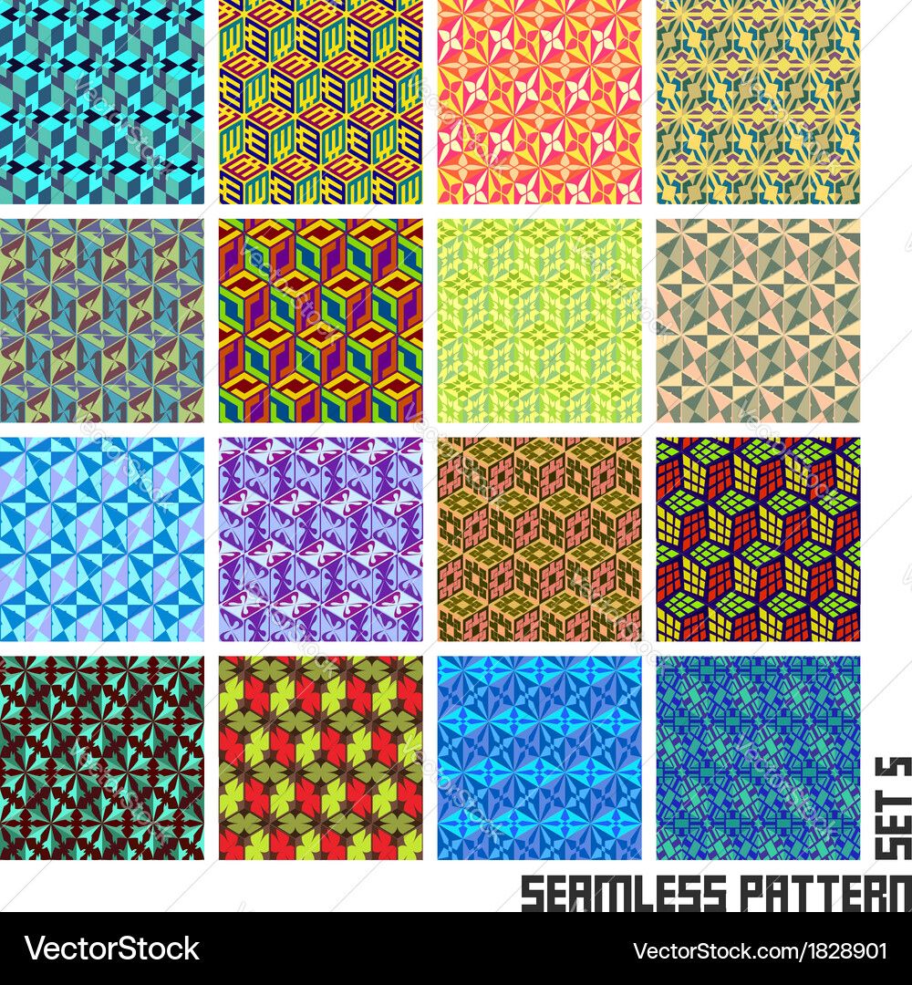 Abstract Pattern Collection Vector Image