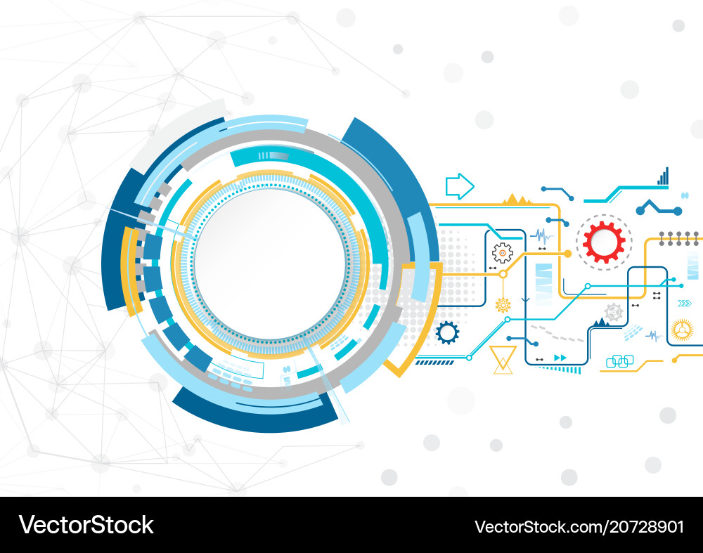 Abstract technological background with various Abstract technological background with various vector image