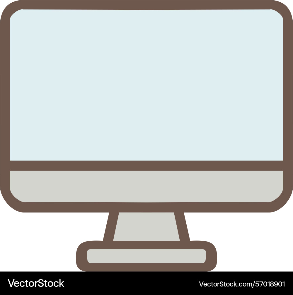 Desktop computer Vector Image