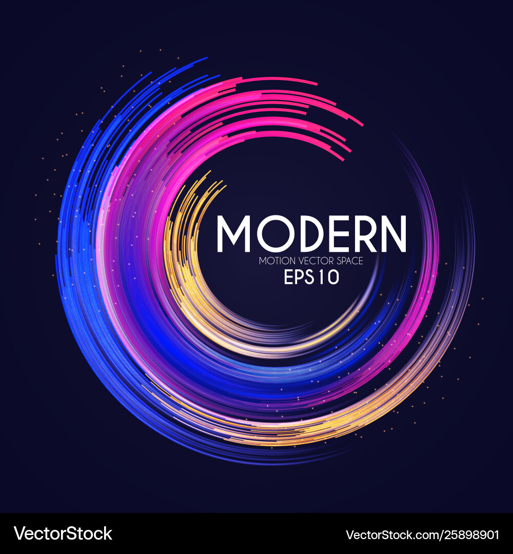 Dynamic Motion Stripes - Colorful Gradient vector image