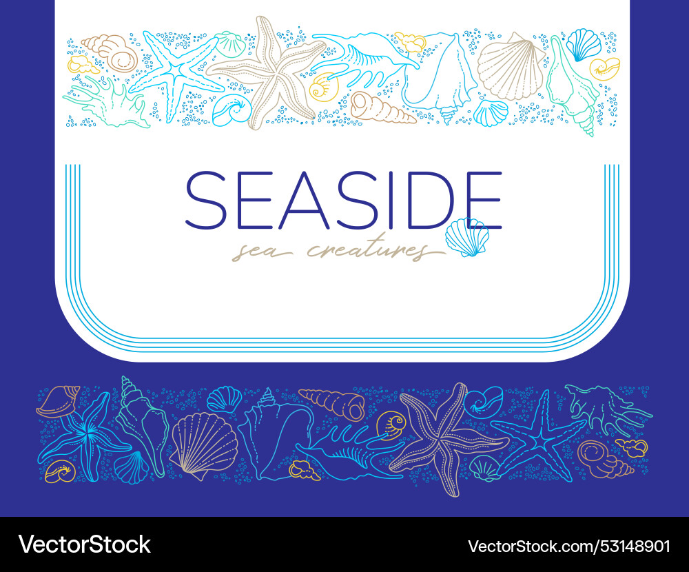 Frame border vignettes corners of line art Frame border vignettes corners of line art vector image