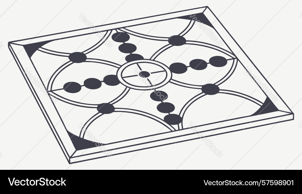Geometric grid pattern abstract design background vector image