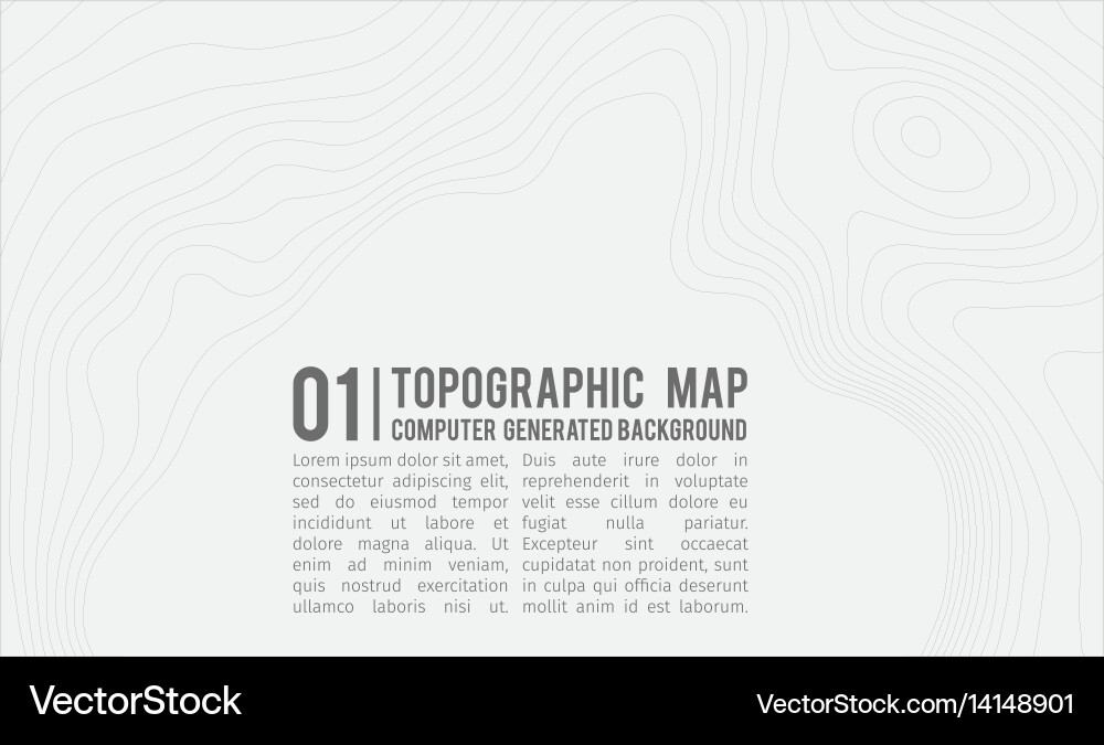 Topographic map background with space for copy vector image