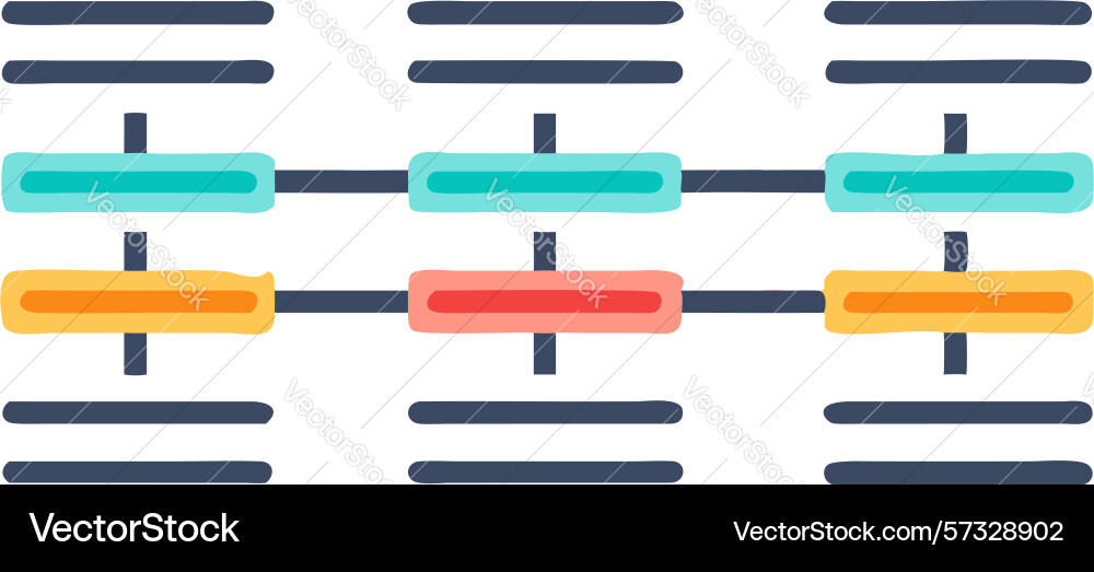 Abstract digital connection and data transfer vector image