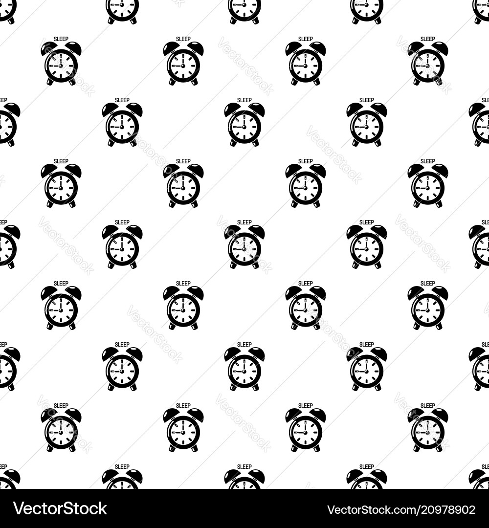 Alarm clock pattern seamless Alarm clock pattern seamless vector image