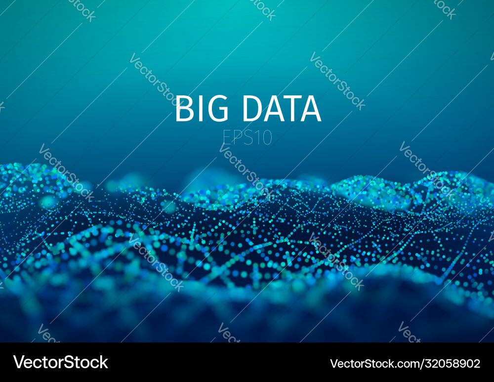 Big data abstract background mesh Big data abstract background mesh vector image