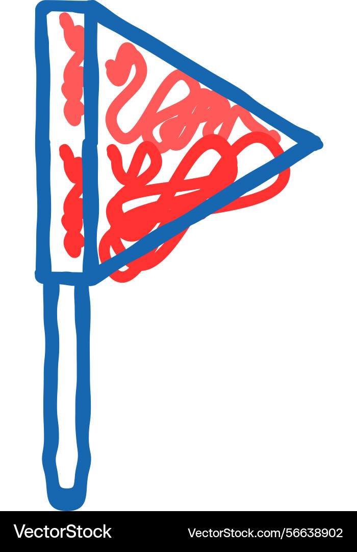Flagge rot Zeiger Karte Standort Symbol doodle Flagge rot Zeiger Karte Standort Symbol doodle vektorbild