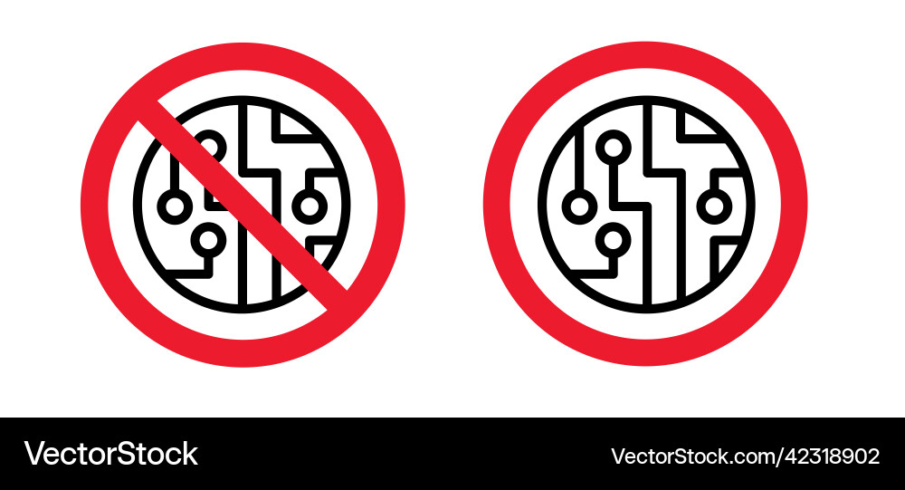 Stop cpu con pictogram central processing unit Stop cpu con pictogram central processing unit vector image
