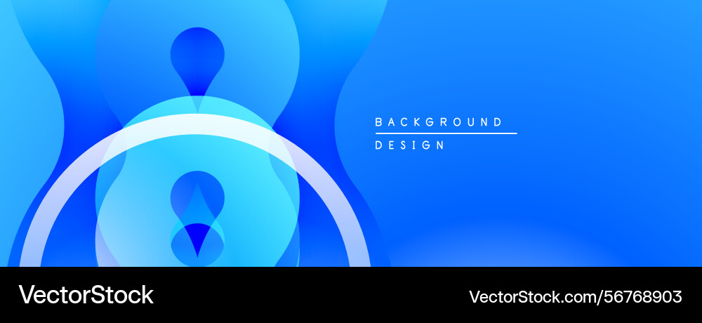 Abstract blue shapes overlap creating dynamic Abstract blue shapes overlap creating dynamic vector image