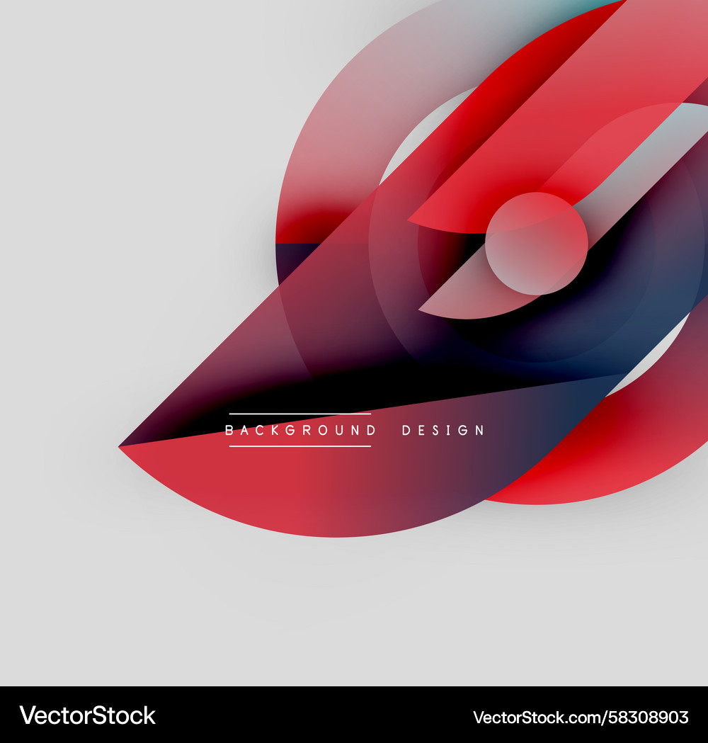Abstract Overlapping Shapes Vector Image