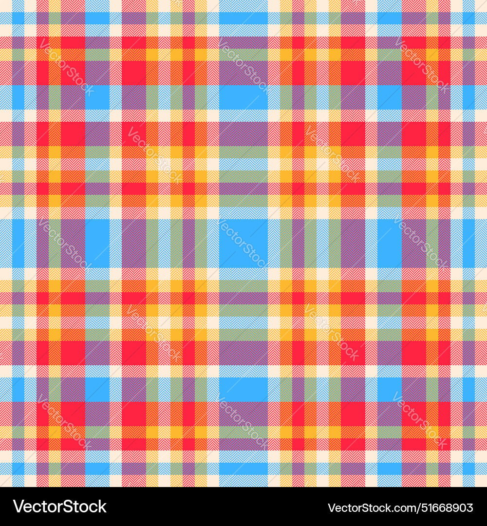 Check background pattern of seamless textile Vector Image