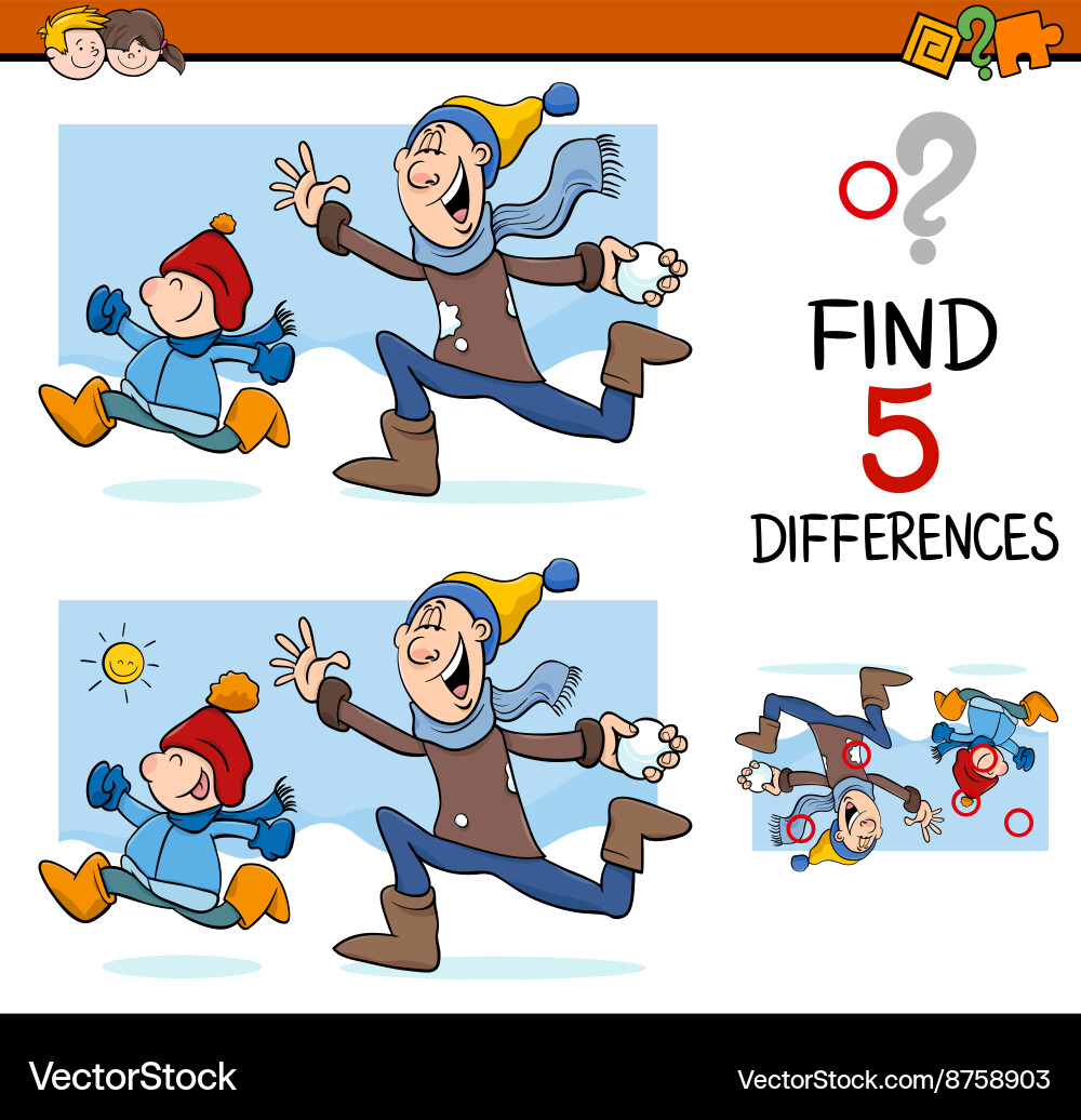 Differences 108 activity task vector image