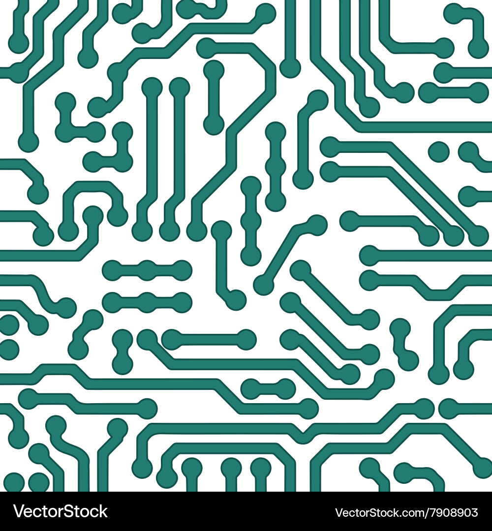 Modern Circuit Board Background Vector Image