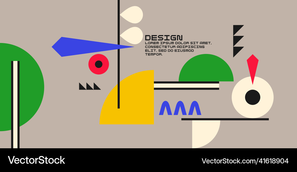 A modern background with abstract elements vector image