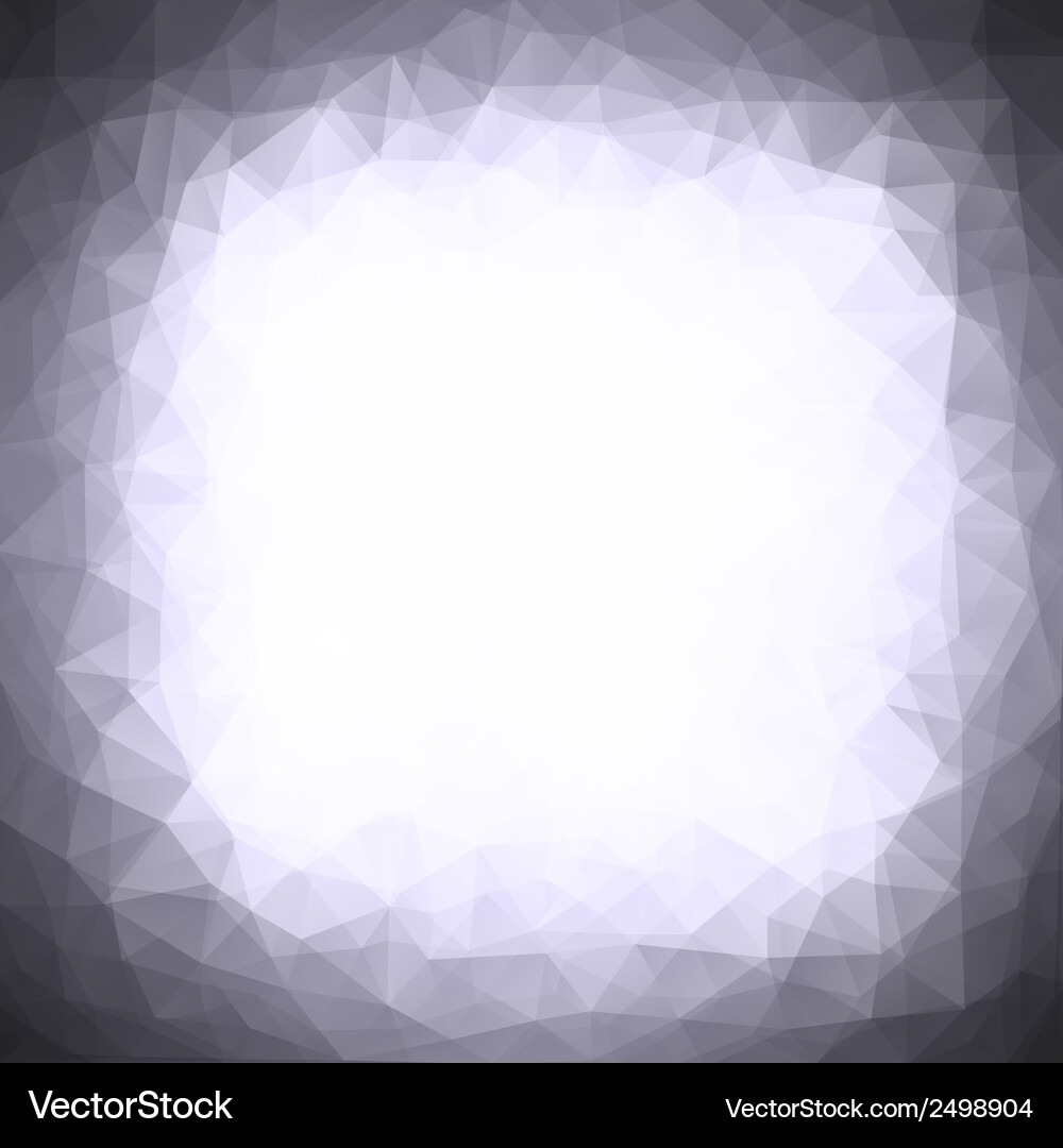 Abstract triangle design gray background Vector Image