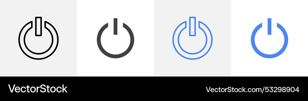 Power-Button-Symbol verwendet für Web-ui oder App Power-Button-Symbol verwendet für Web-ui oder App vektorbild