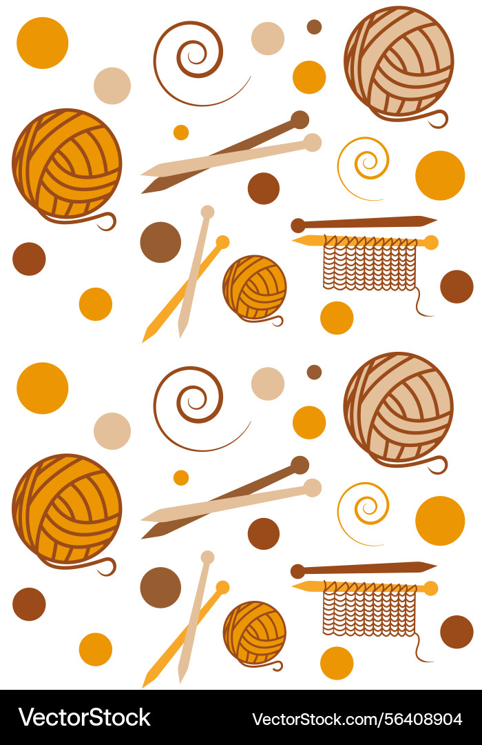 Seamless pattern knitting on soft background Seamless pattern knitting on soft background vector image