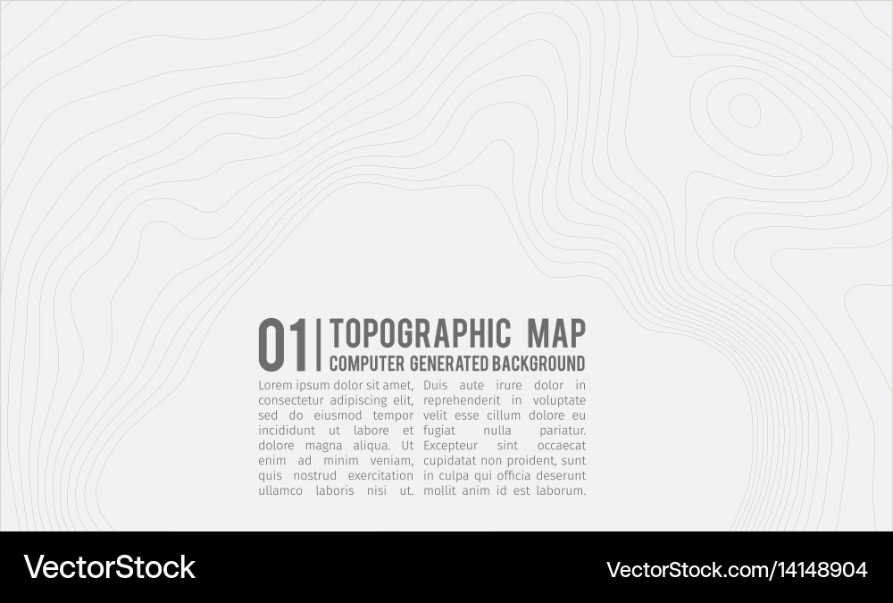 Topographic map background with space for copy vector image