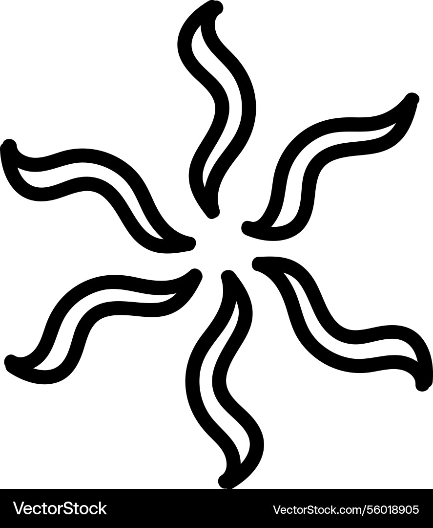 Abstract lined star Royalty Free Vector Image - VectorStock
