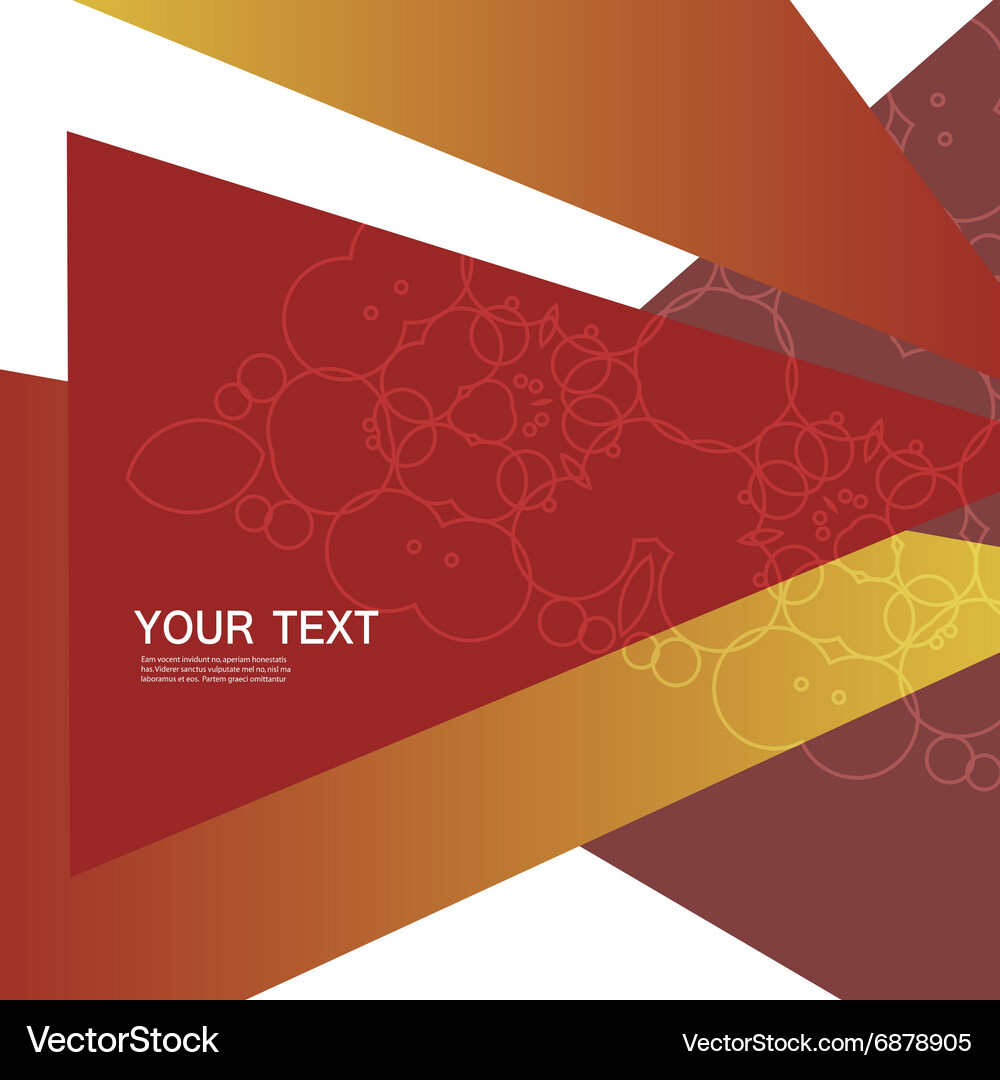 Abstract triangle pattern design Vector Image