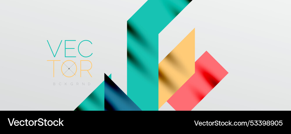 Dynamic lines and triangles Vector Image