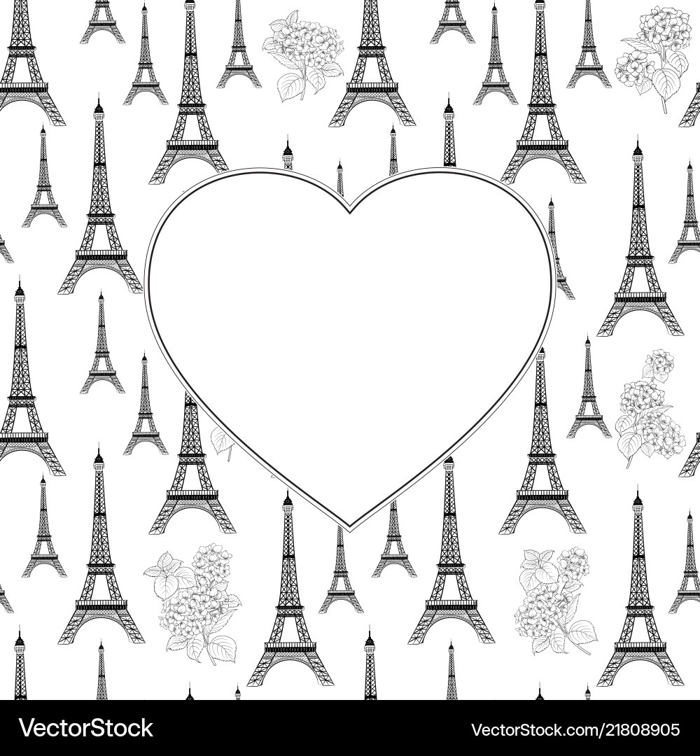 Label in the form of a heart with text place Vector Image