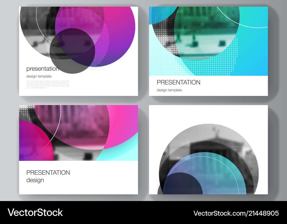 Modern Abstract Presentation Slides vector image