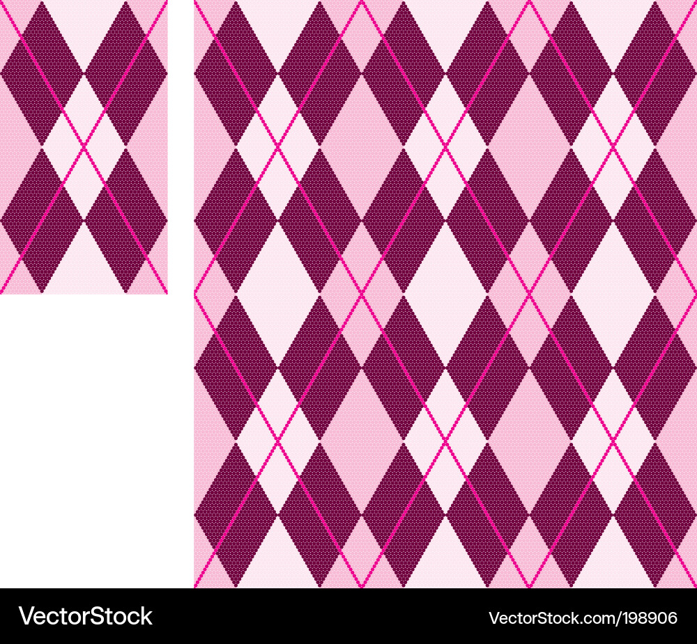 Diamond Argyle Pattern vector image