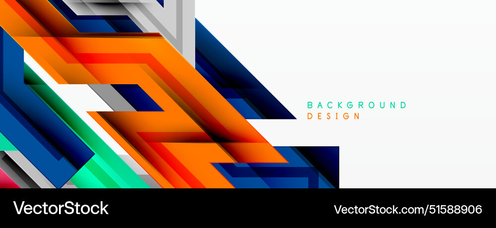 Dynamic lines geometric background vector image