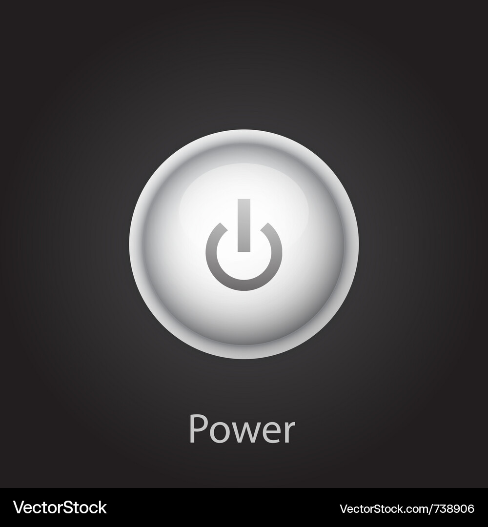 Power Button Icon Vector Image