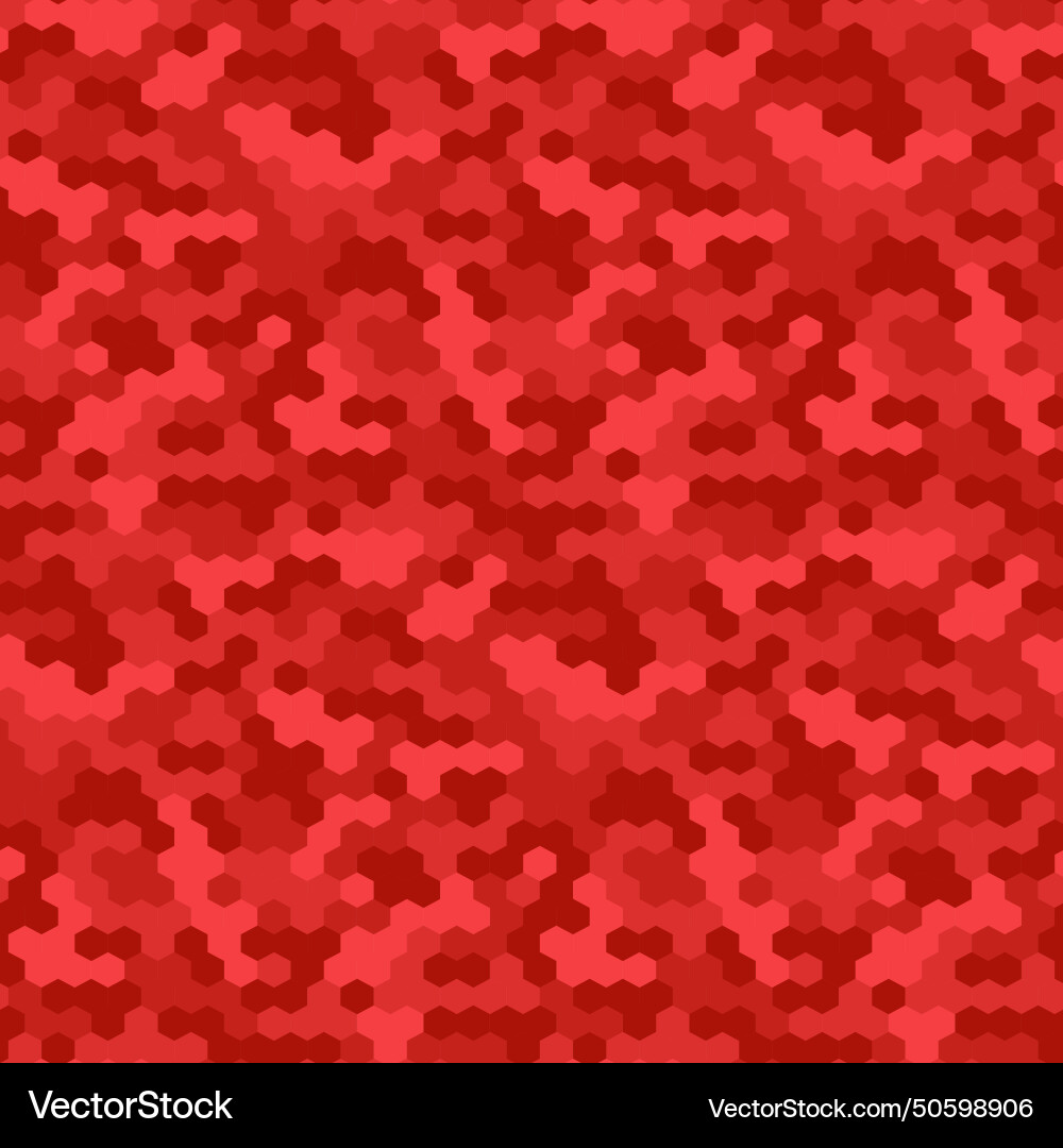 Red geometric hexagon seamless pattern Red geometric hexagon seamless pattern vector image
