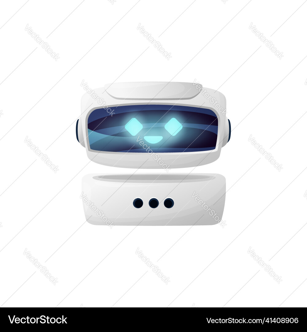 Robot chatbot online customer support bot helper Robot chatbot online customer support bot helper vector image