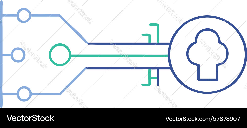 Abstract cloud computing with user profile Vector Image
