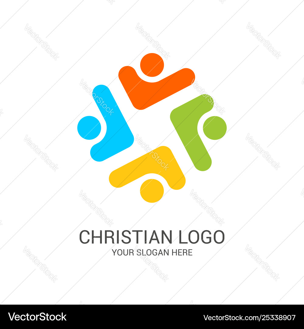 Believers in Christ - Unity & Faith vector image