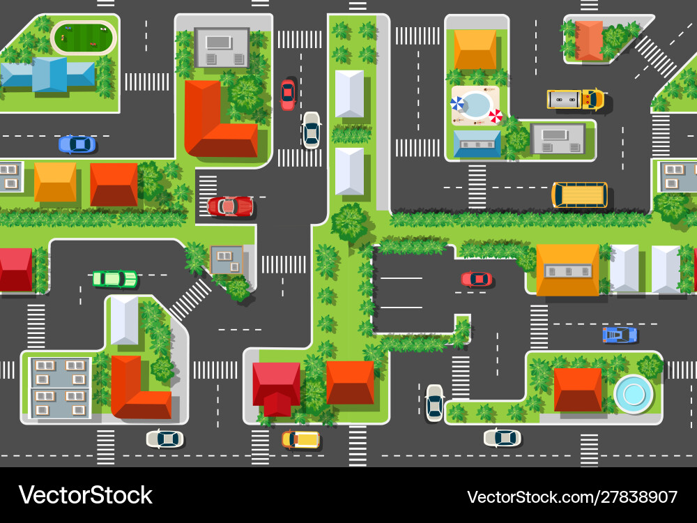 Cityscape Background - Urban Pattern vector image