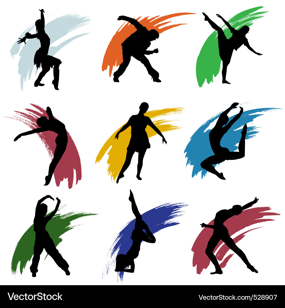 Dynamic Figure Motion vector image