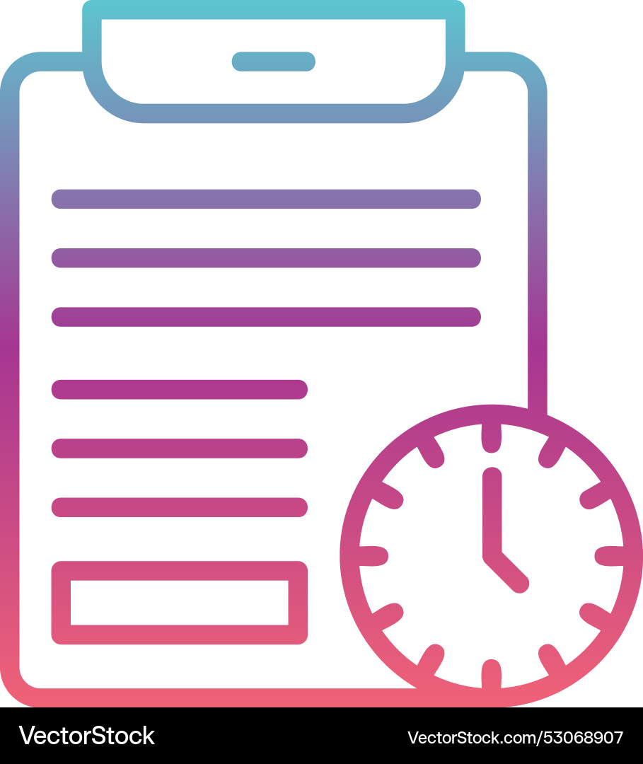 Exam line gradient design Vector Image