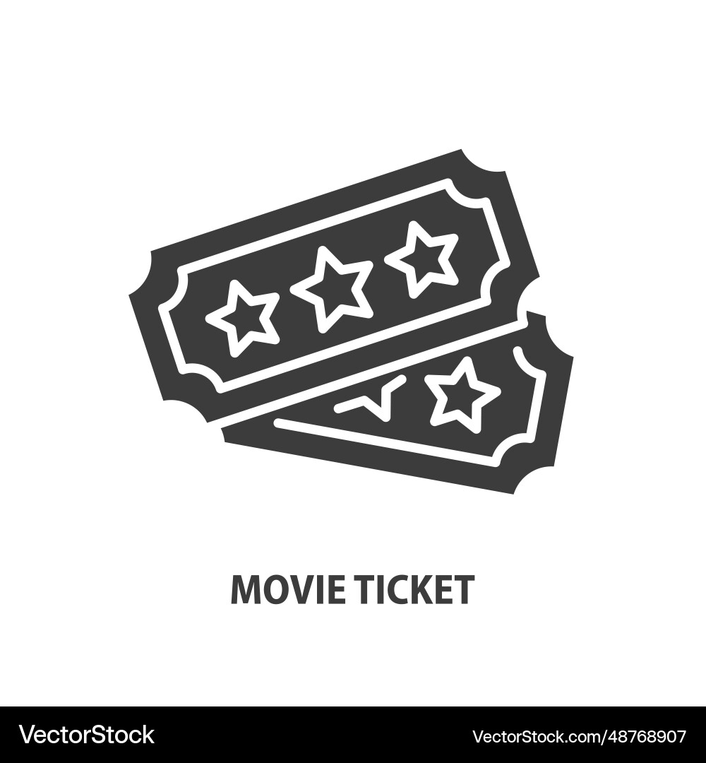 Film Ticket Glyph Symbol der Aufnahme Film Ticket Glyph Symbol der Aufnahme vektorbild