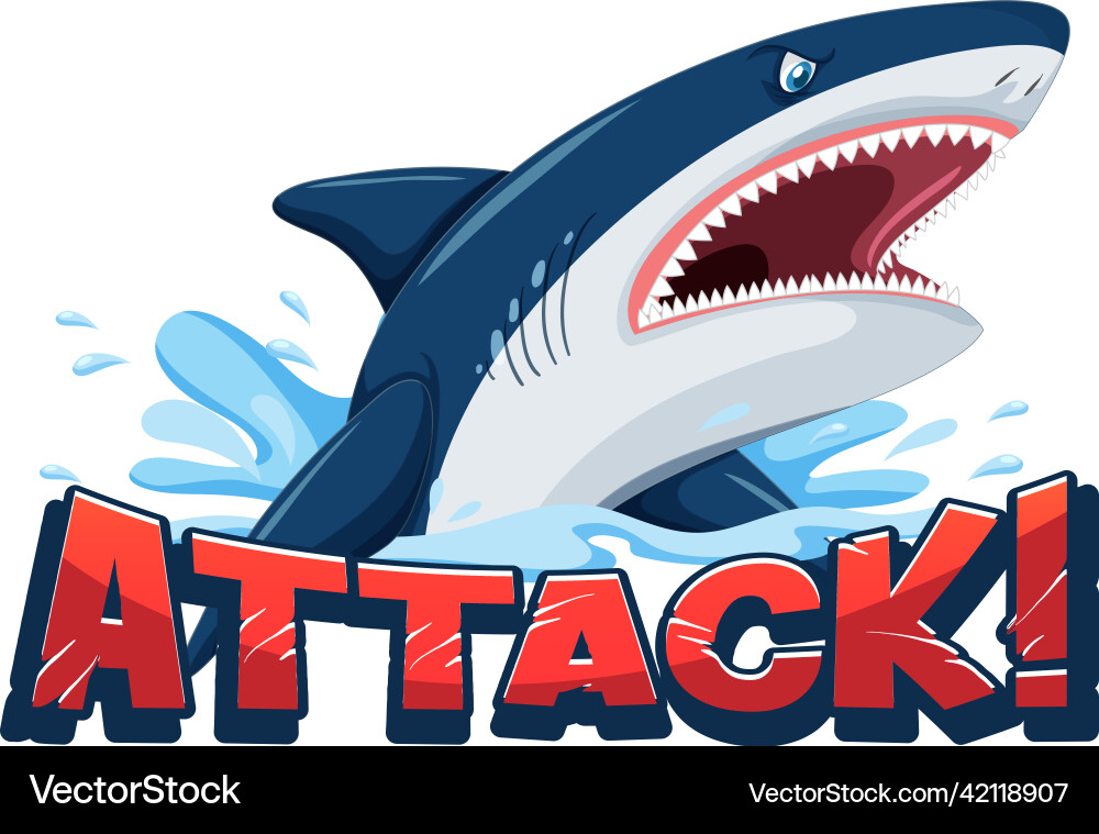 Font design for word attack Font design for word attack vector image