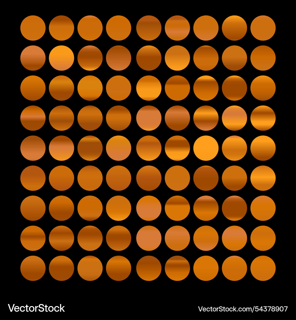 Metallic gradient collection with shiny rainbow Vector Image