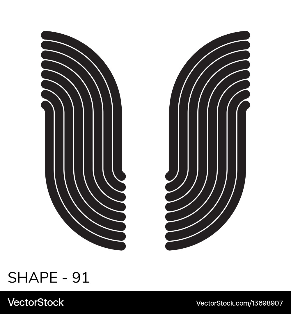 Simple geometric shape vector image